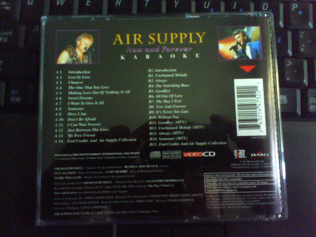 中图BMG69原装进口系列：Air Supply Now and Forever（VCD）（京东专卖） 实拍图