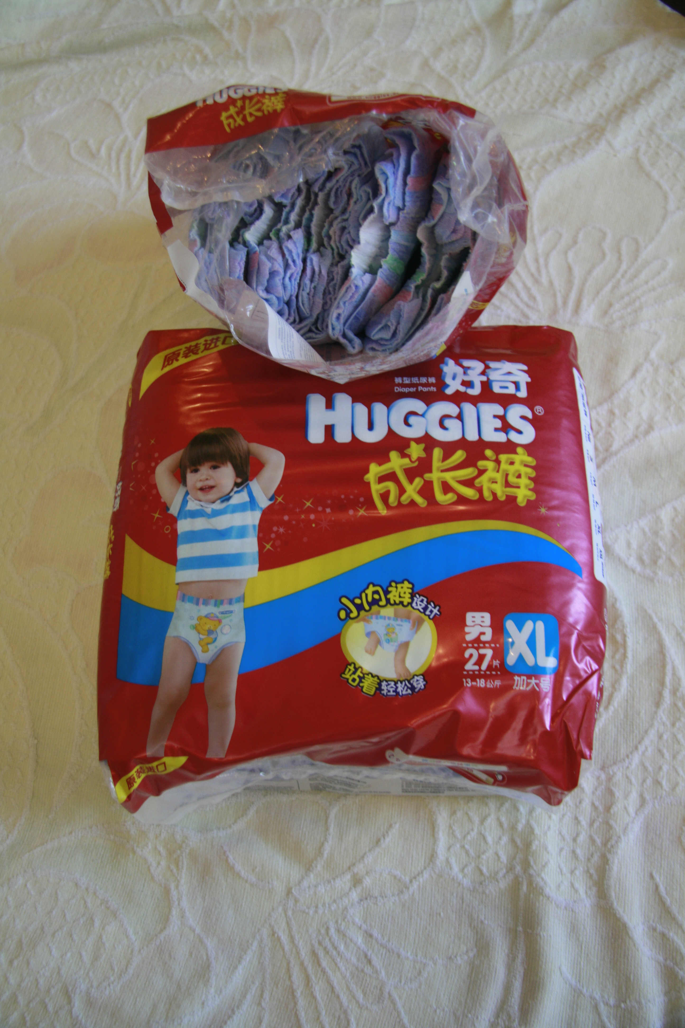 母婴 尿裤湿巾 xl/xxl号 好奇 好奇成长裤 huggies好奇金.