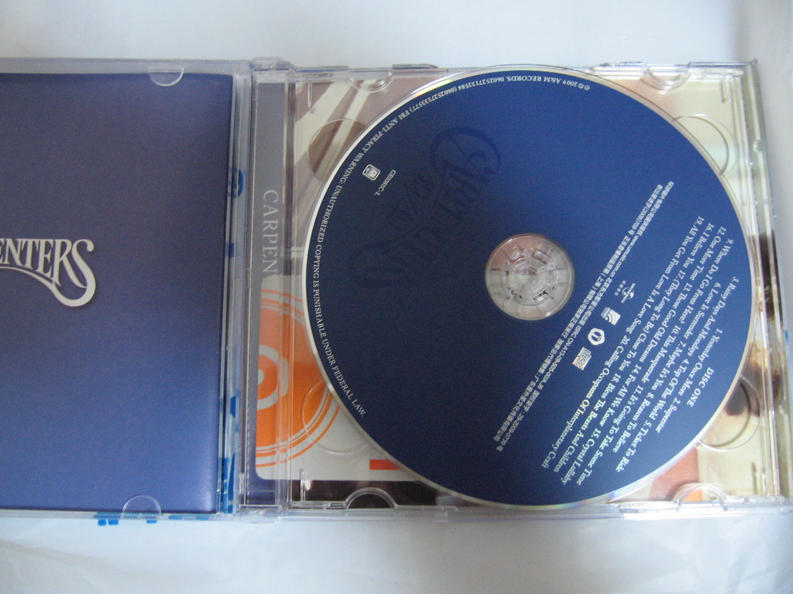 卡彭特：四十周年白金精选（2CD） 实拍图