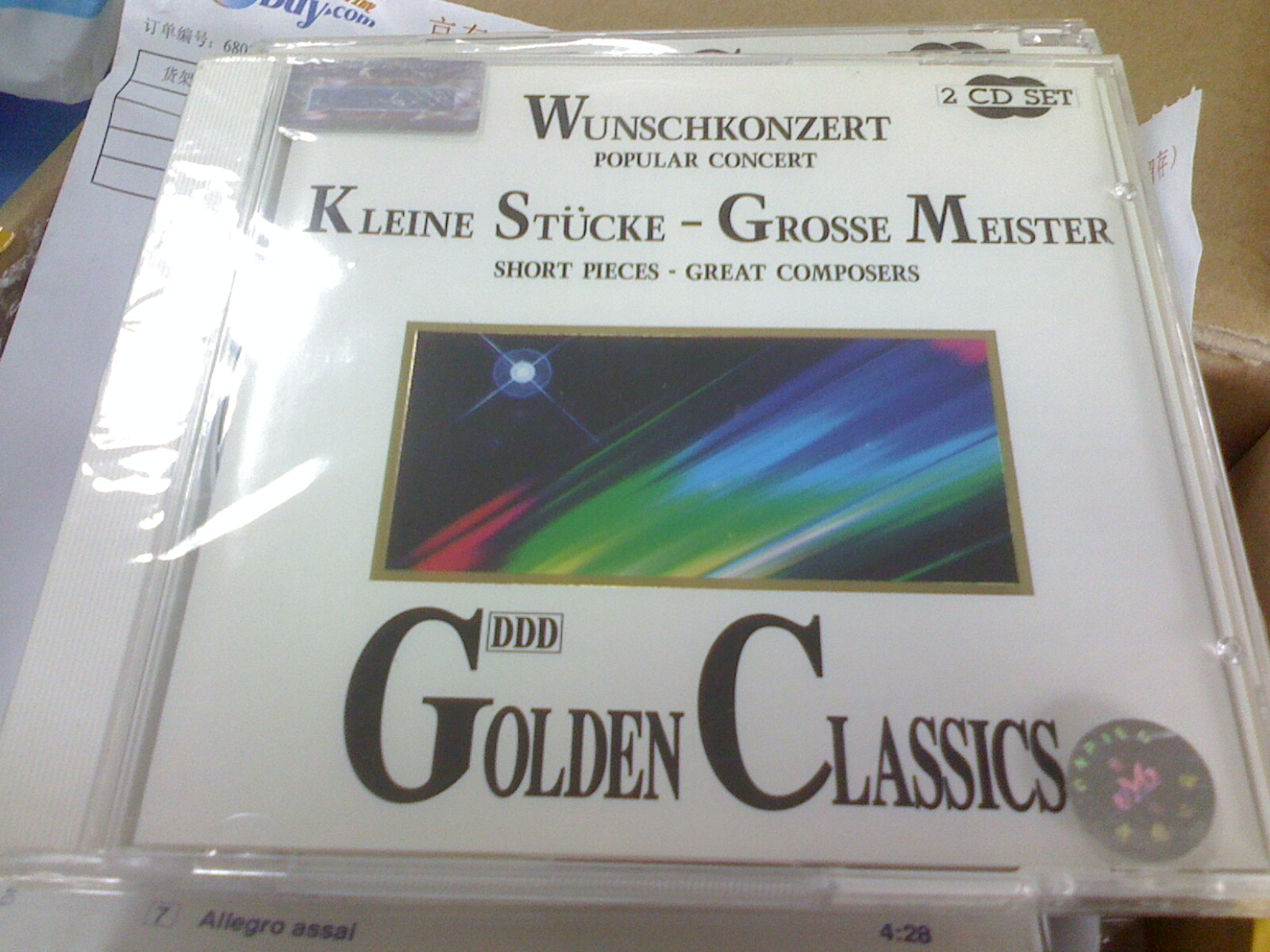 中图原装进口系列：Wunschkonzert，KleineStucke（176018-2）（2CD）（京东专卖） 实拍图