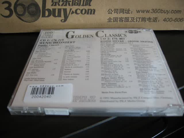中图原装进口系列：Wunschkonzert，KleineStucke（176018-2）（2CD）（京东专卖） 实拍图