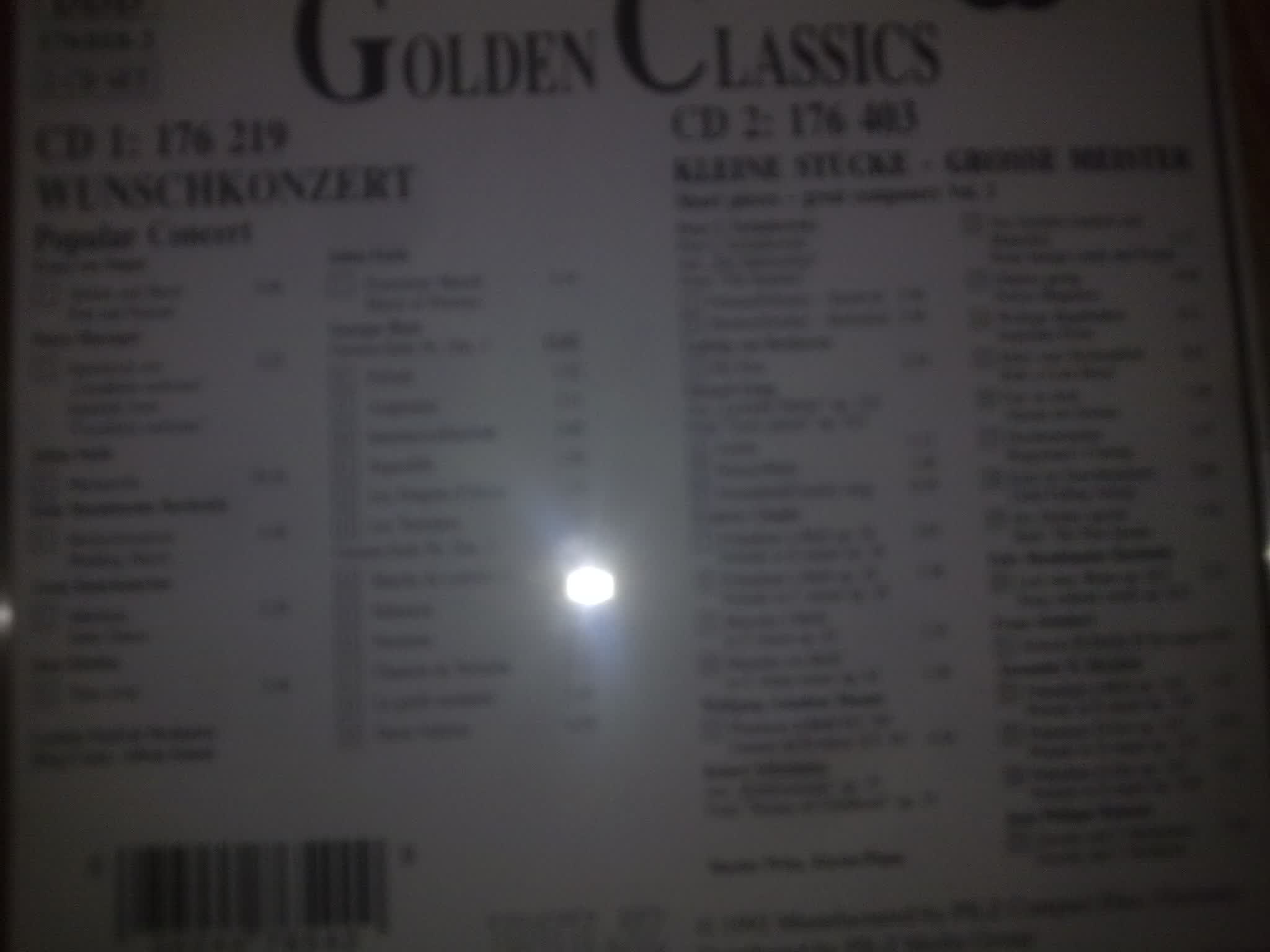 中图原装进口系列：Wunschkonzert，KleineStucke（176018-2）（2CD）（京东专卖） 实拍图