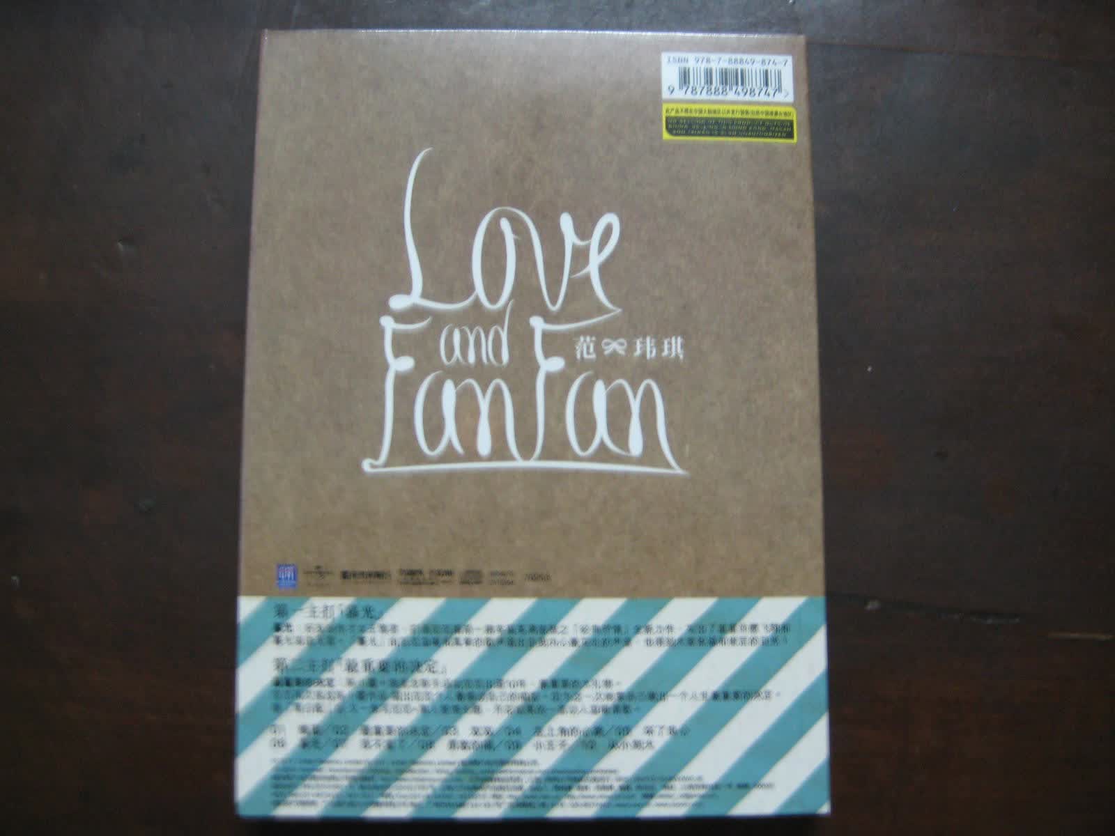 范玮琪：Love&FanFan（2011年全新国语专辑）（CD） 实拍图