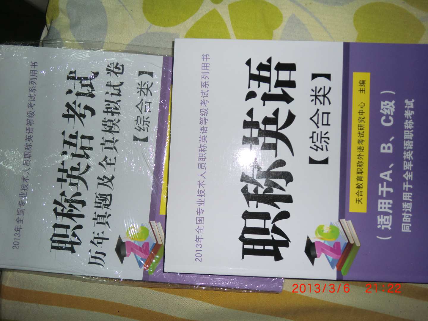 职称英语考试历年真题及全真模拟试卷（2013）（综合类） 实拍图