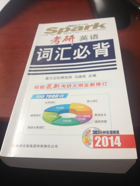 星火英语：考研英语词汇必背（2014） 实拍图