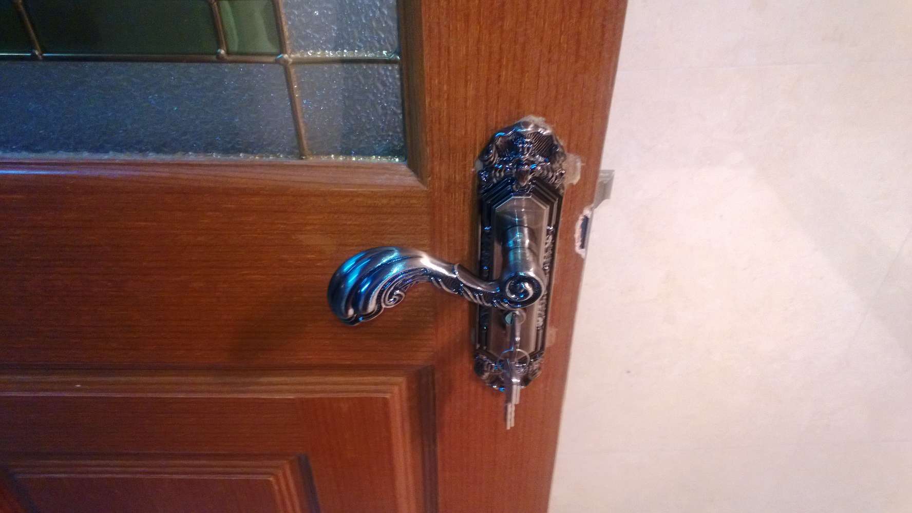 Demann德曼Demann亮光青古铜室内房门锁 左开 实拍图