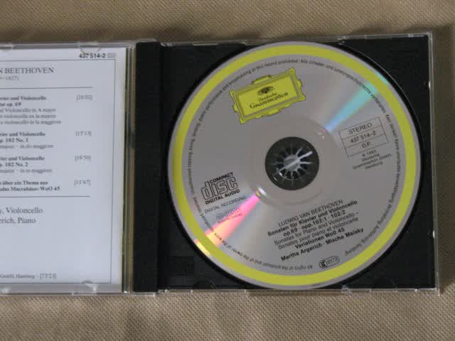 进口CD 贝多芬：第69号和102号大提琴奏鸣曲（CD） 实拍图