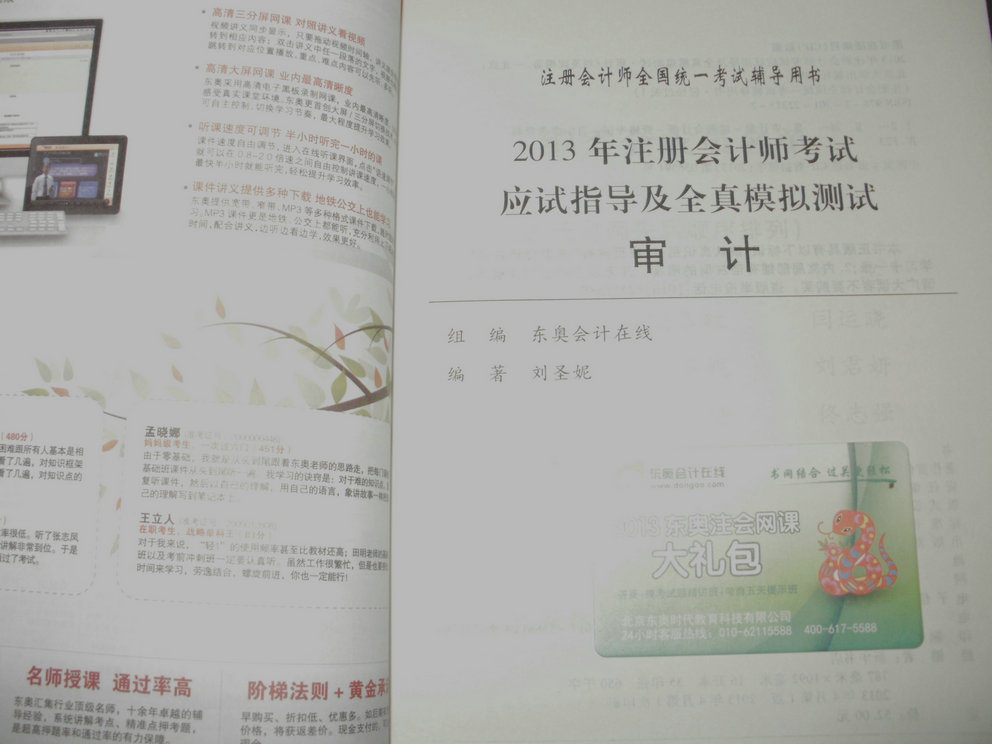 2013年注册会计师考试应试指导及全真模拟测试·轻松过关1：审计 实拍图
