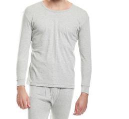 南极人（Nanjiren）男士秋衣秋裤男纯棉毛衫圆领舒适亲肤青少年抑菌防螨保暖内衣套装 女士-大红【上衣+裤子】 XL 实拍图