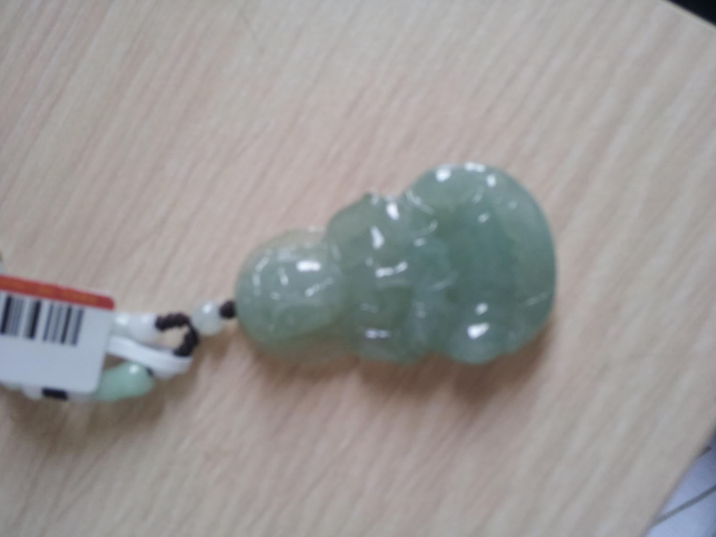 碧玉尊七夕 浅绿翡翠观音吊坠男款玉佩玉观音A货珠宝玉石 实拍图