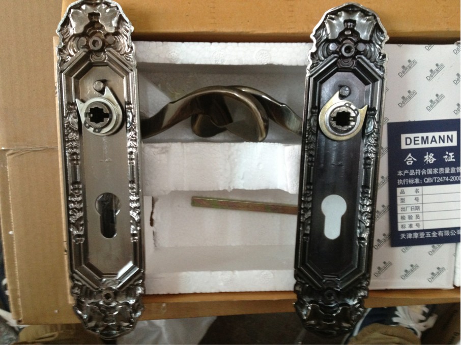Demann德曼Demann亮光青古铜室内房门锁 左开 实拍图