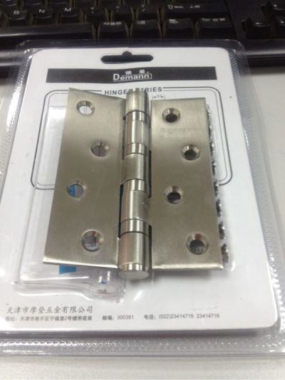 Demann不锈钢4吋合页 单片装 HY1212D 实拍图