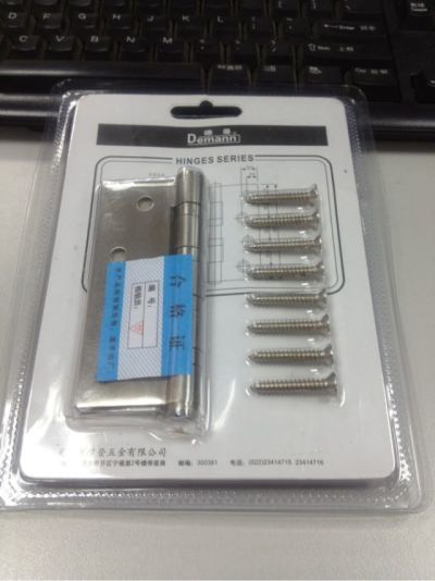 Demann不锈钢4吋合页 单片装 HY1212D 实拍图