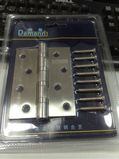Demann不锈钢4吋合页 单片装 HY1212D 实拍图
