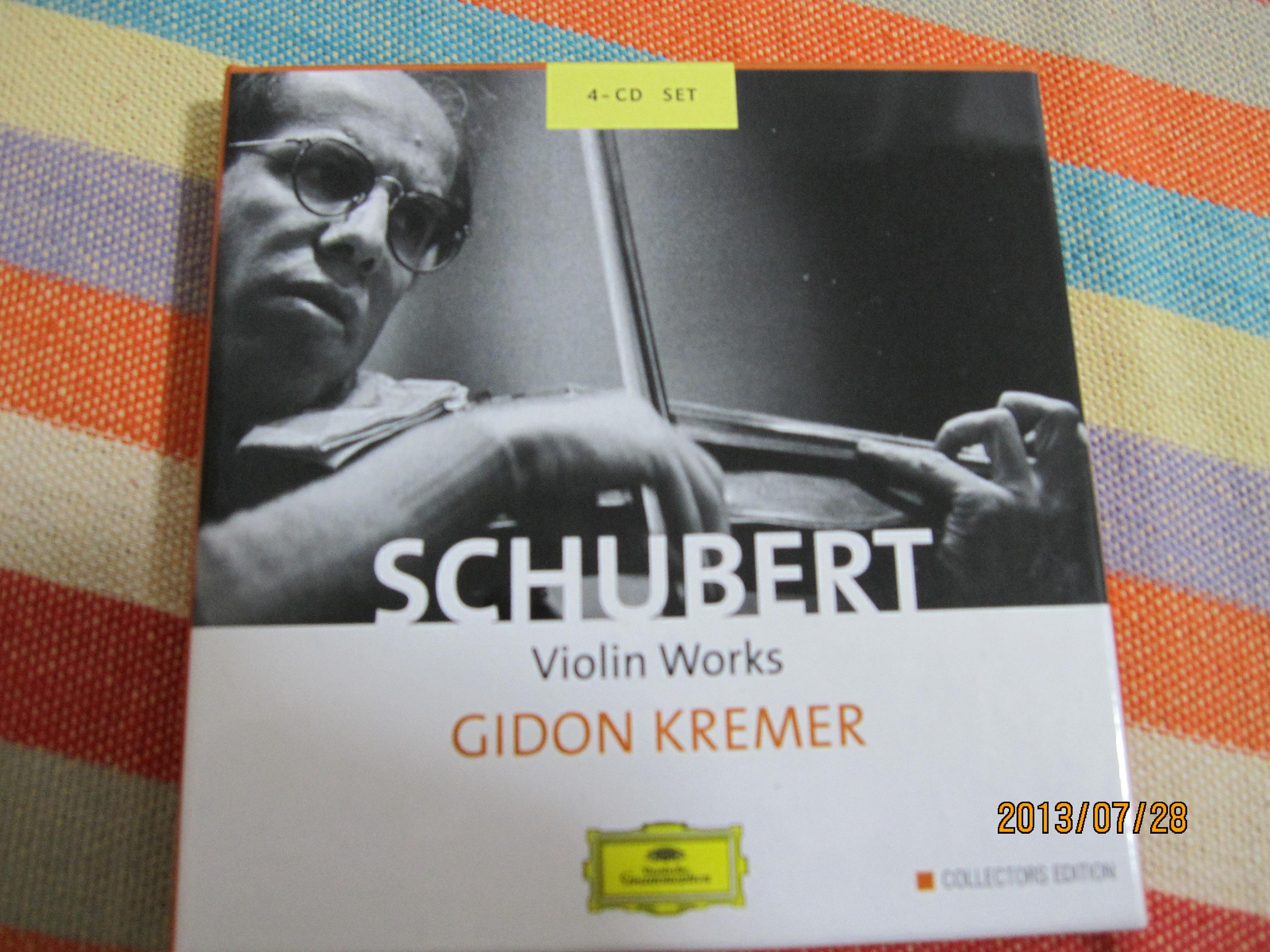 进口CD 舒伯特小提琴作品全集与八重奏（克莱默）（4CD） 晒单实拍图