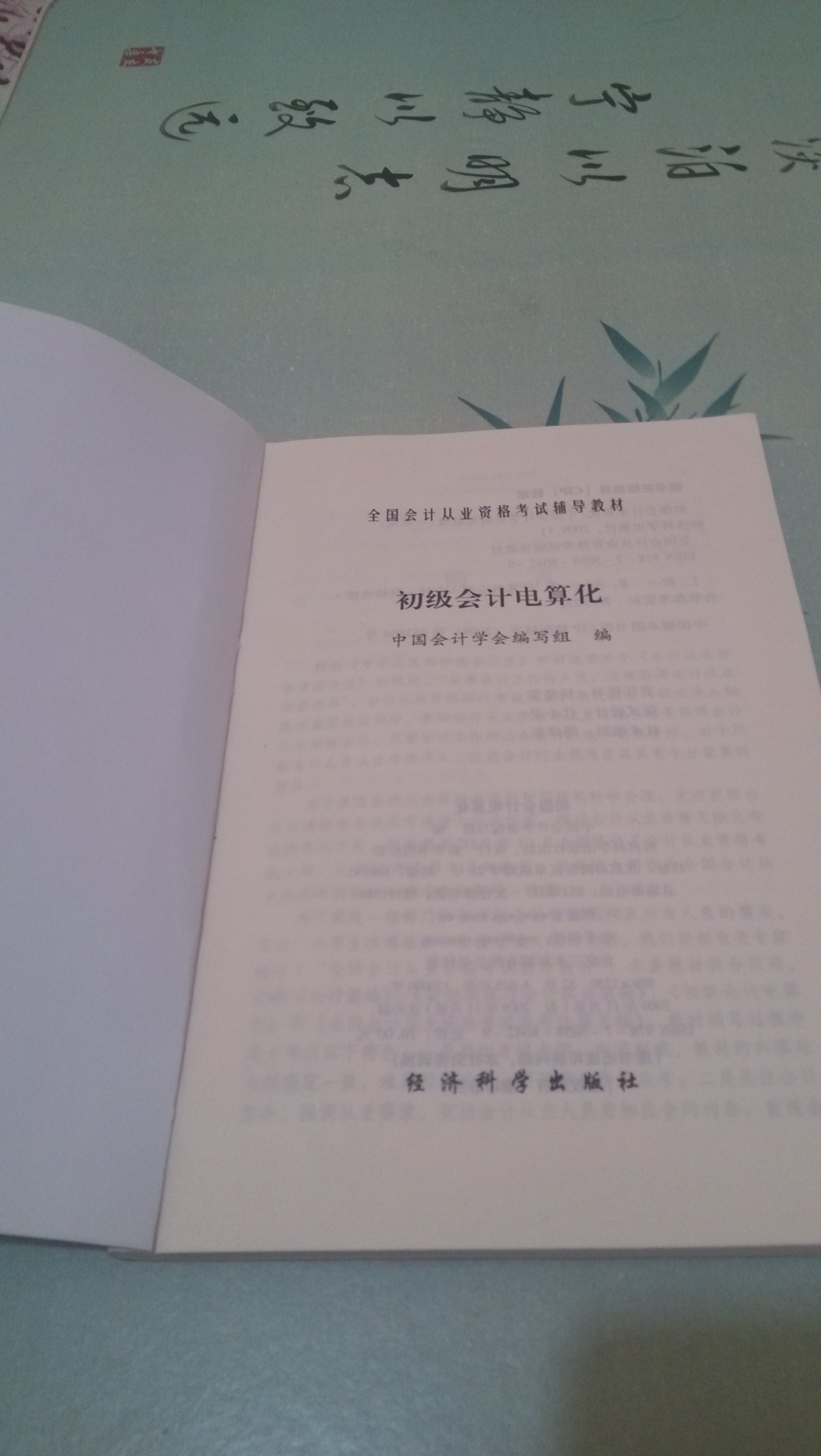 全国会计从业资格考试辅导教材：初级会计电算化（附光盘） 实拍图