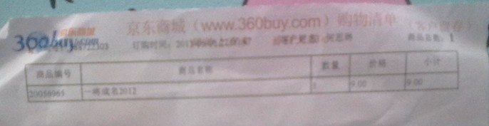 一将成名2012 实拍图