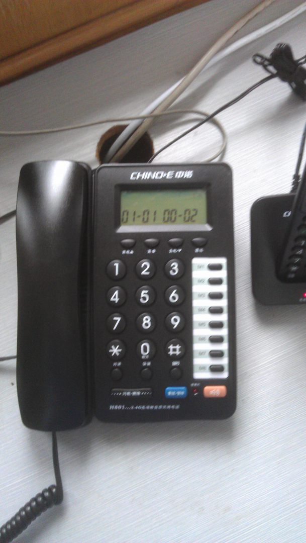 报号数字无绳电话机座机 子母机一拖一套装 无线双免提 黑色 实拍图