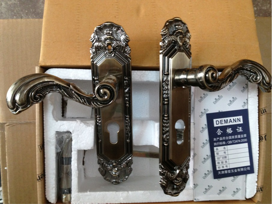 Demann德曼Demann亮光青古铜室内房门锁 左开 实拍图