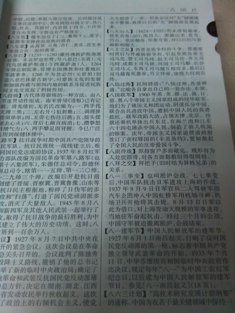 新华词典（2001年修订版）（大字本） 实拍图