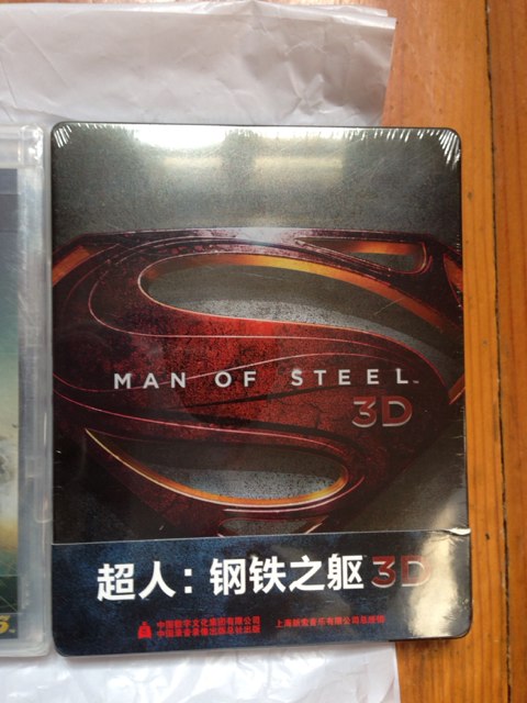 超人：钢铁之躯（蓝光碟 3D BD50+2D BD50 铁盒版） 实拍图