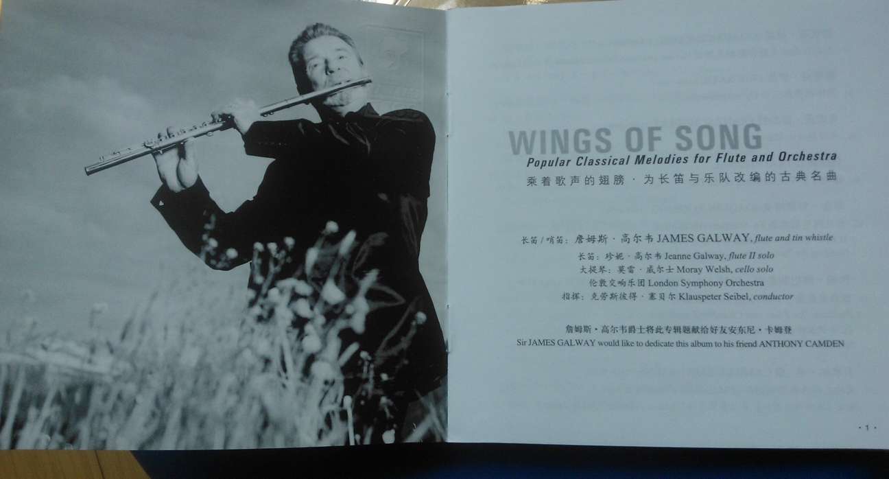 乘着歌声的翅膀（CD） 实拍图