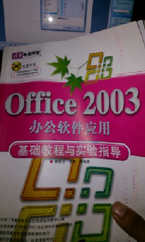 清华电脑学堂：Office 2003办公软件应用基础教程与实验指导（附光盘） 实拍图