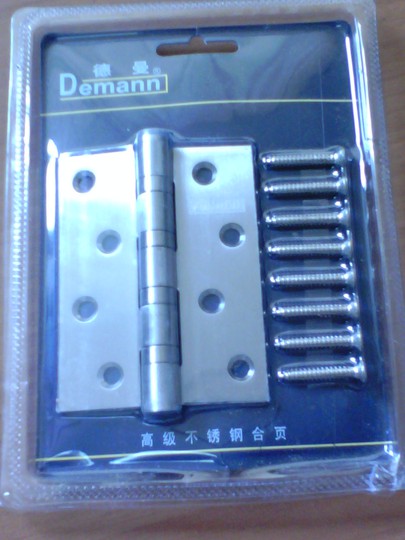 Demann不锈钢4吋合页 单片装 HY1212D 实拍图