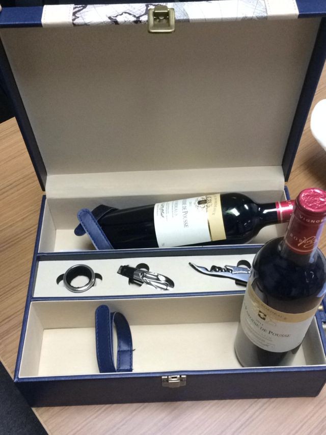 法国红酒送礼红酒礼盒法国原瓶进口佩露丝aop级干红葡萄酒750ml*2皮