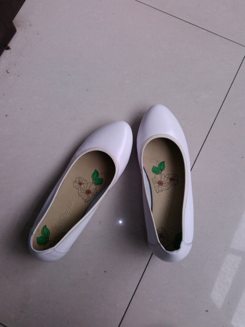 路施南真皮工作鞋女黑色职业鞋粗跟浅口工装鞋软底上班单鞋酒店正装皮鞋 黑色2.5cm标准版(中配:皮里782 38 实拍图