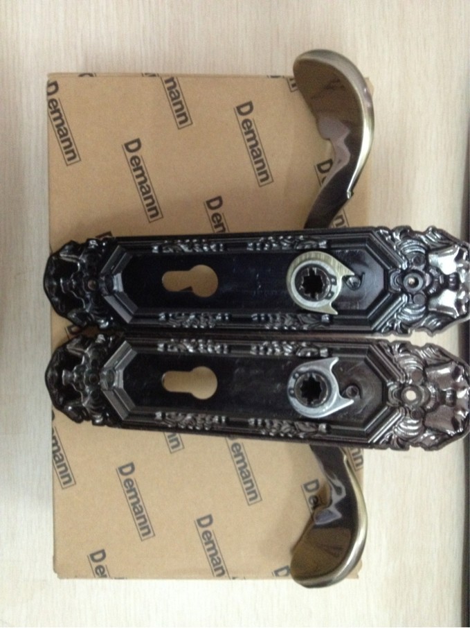 Demann德曼Demann亮光青古铜室内房门锁 左开 实拍图