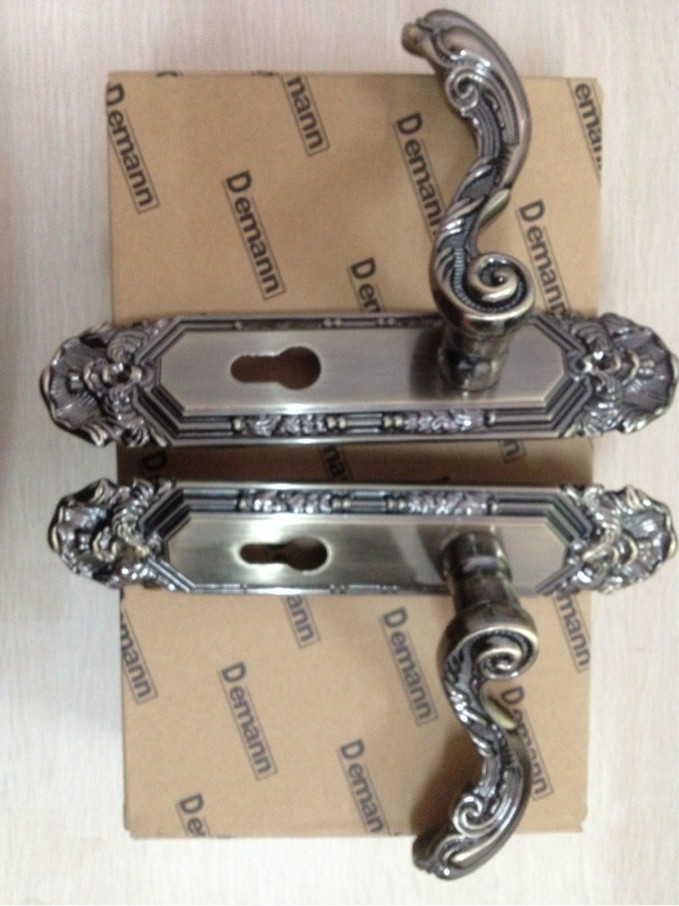 Demann德曼Demann亮光青古铜室内房门锁 左开 实拍图