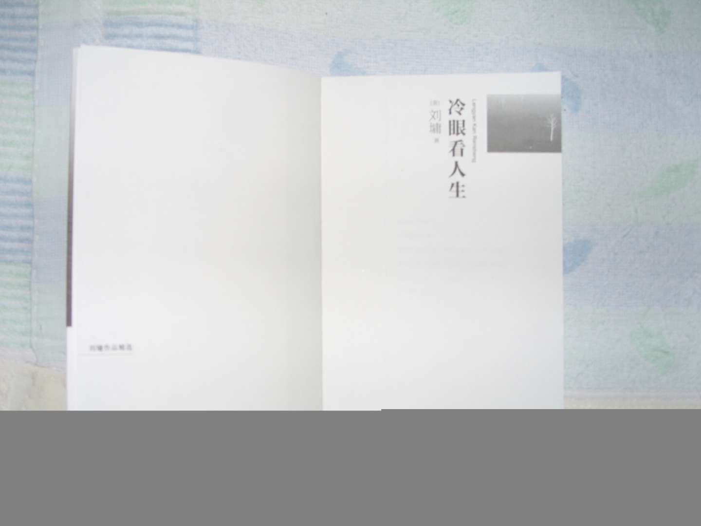 冷眼看人生 实拍图