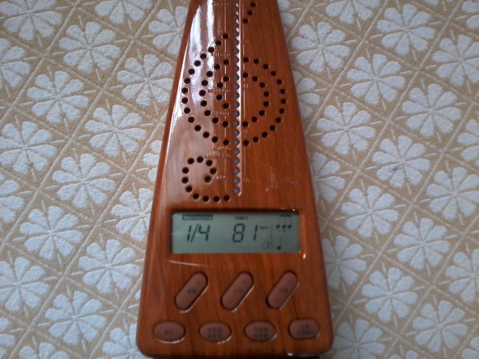 CHERUB小天使 WMT-220小提琴吉他架子鼓人声数拍钢琴节拍器电子通用款 木纹色 实拍图