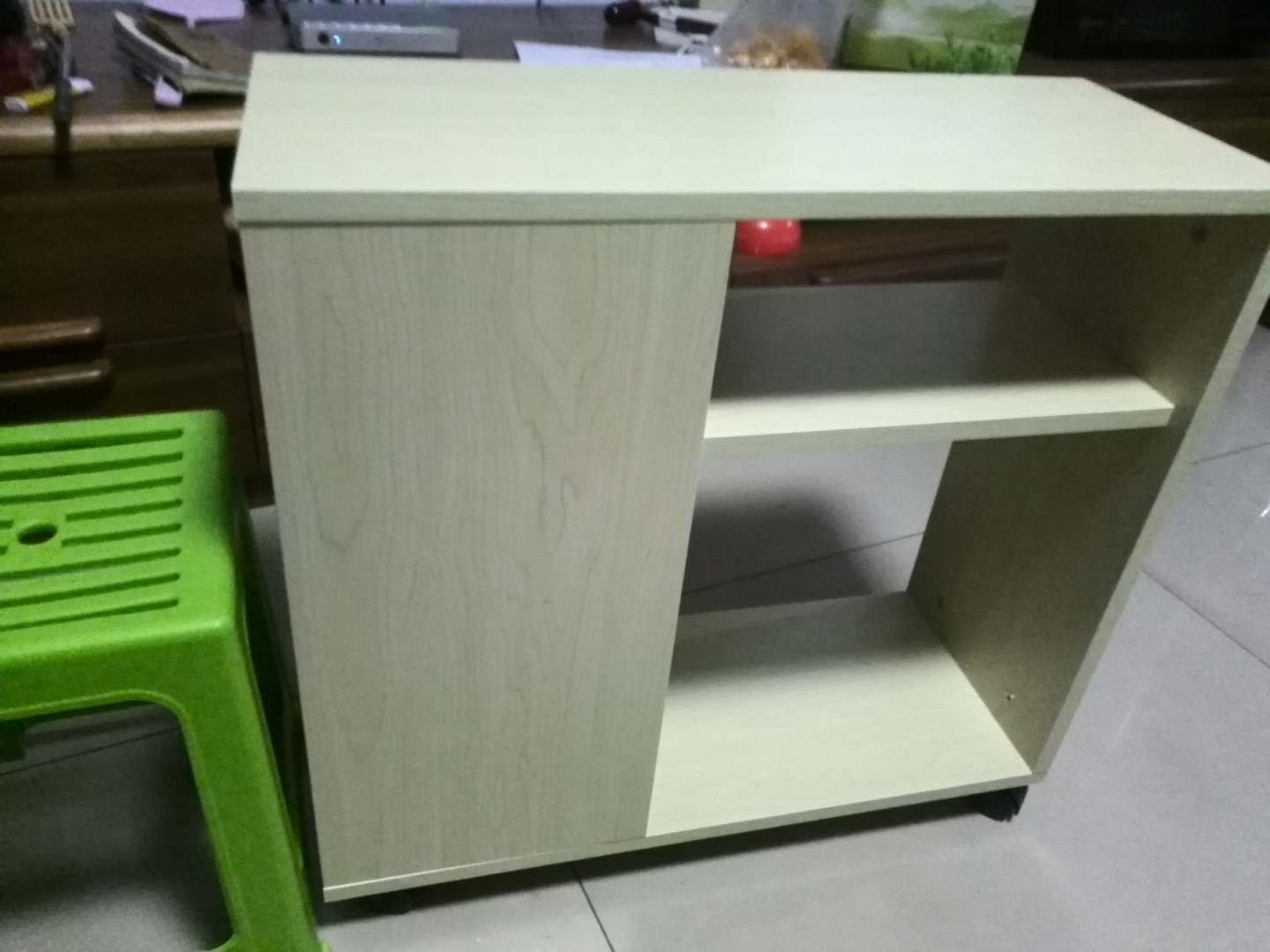利宁时尚边几可移动茶几沙发边几边柜沙发边桌背几 白枫木色 长60*宽24*高58 实拍图
