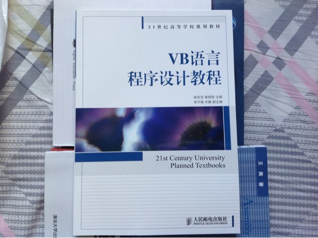 VB语言程序设计教程 实拍图