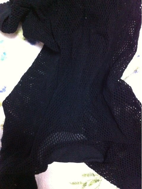 LOVEBOX 提花性感蕾丝连裤袜夏季 复古网袜 连裤网袜 黑色假吊带蕾丝T110030 均码 实拍图