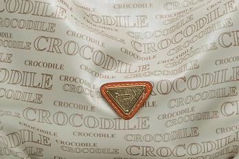 鳄鱼恤CROCODILE 轻便典雅丽人印花链条单肩女包 12221023-24米白 实拍图