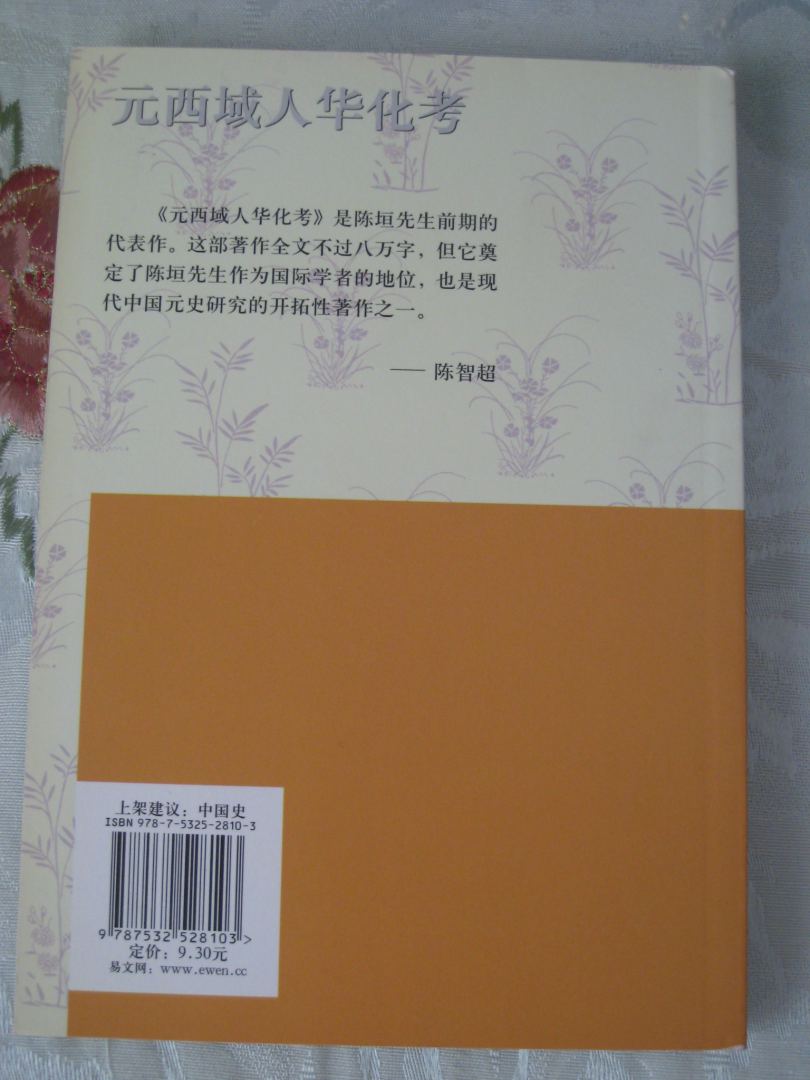 元西域人华化考 实拍图