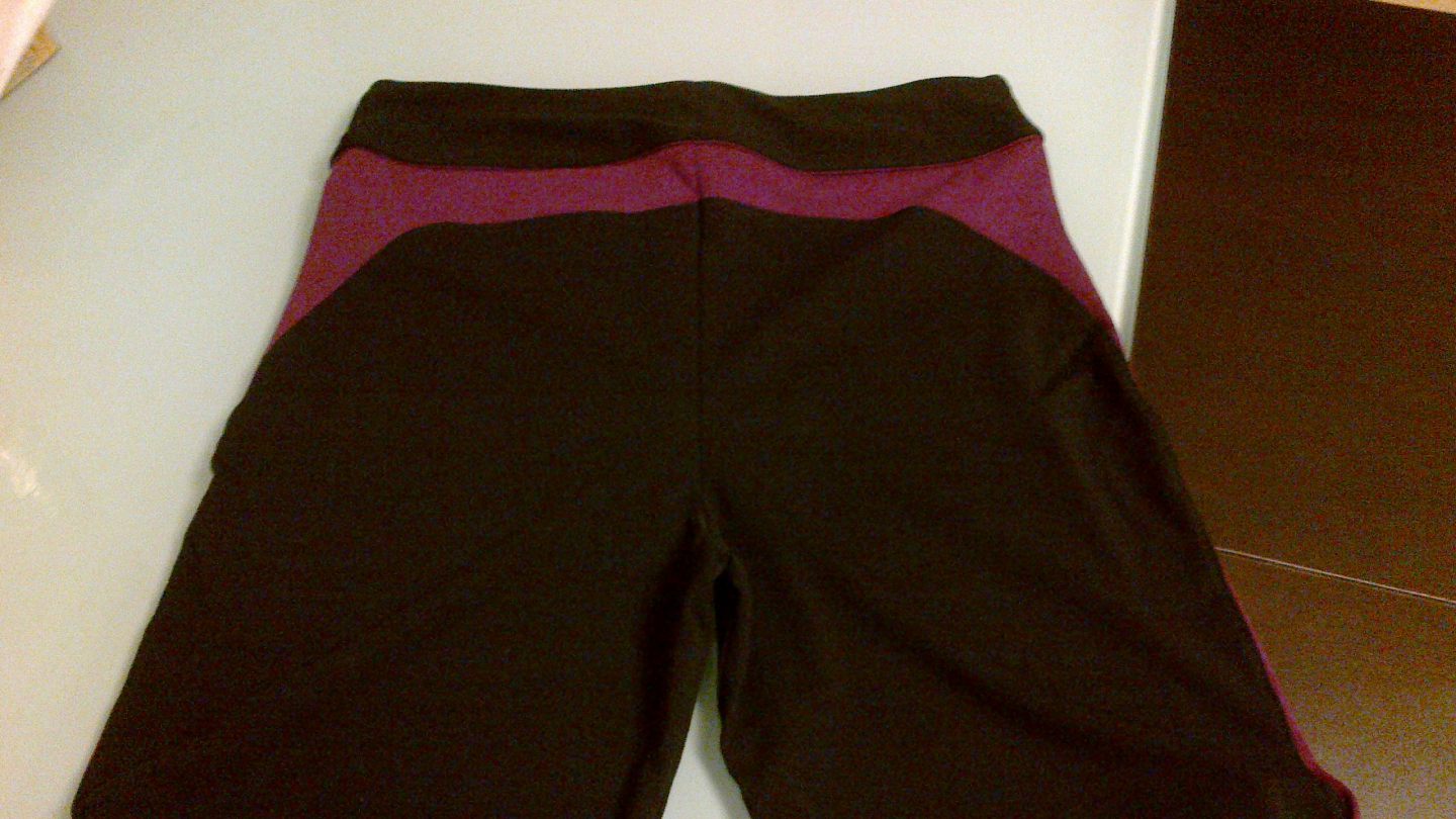 CONNY广场舞服装秋冬新款舞蹈练功裤宽松跳舞裤子女瑜伽裤运动健身长裤 黑紫 2XL 170 实拍图