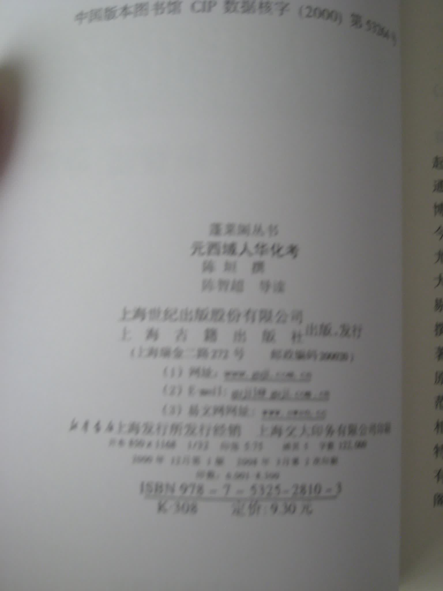 元西域人华化考 实拍图