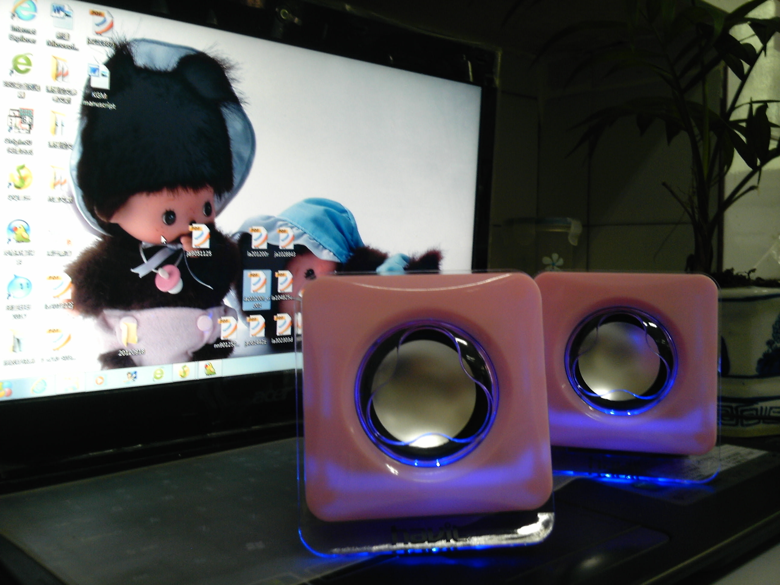 海威特(havit)笔记本音箱 hv-a51 亚克力加厚面板/usb供电/三频饱满