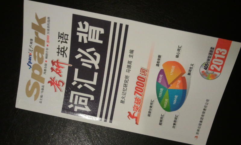 星火英语·考研英语：词汇必背（2013）（附光盘1张） 实拍图