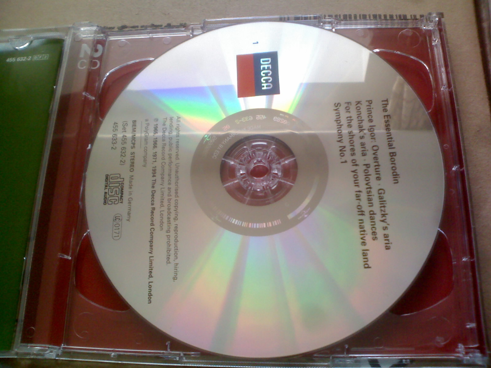 进口CD 鲍罗丁音乐精选（2CD） 实拍图