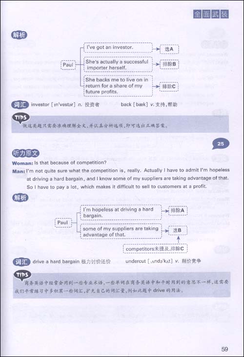 星火英语：新思维BEC听力高分快训（高级）（附光盘） 实拍图