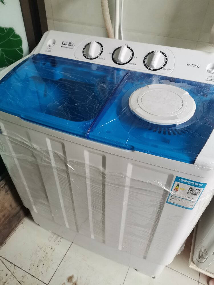 威力（WEILI）8公斤半自动双缸洗衣机双桶洗衣机强劲洗涤动力十足洗脱分离XPB80-8082S