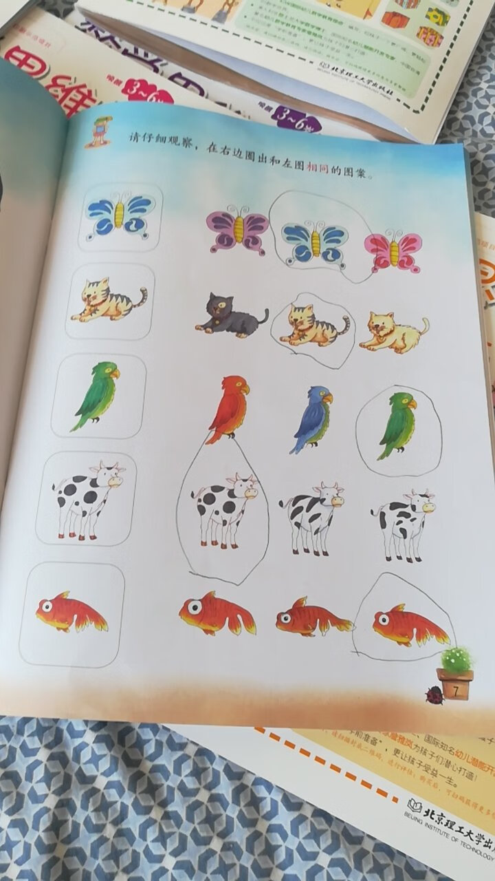 这本书对4-5岁的儿童比较适用，我女儿非常喜欢，能有效培养孩子的逻辑思维能力