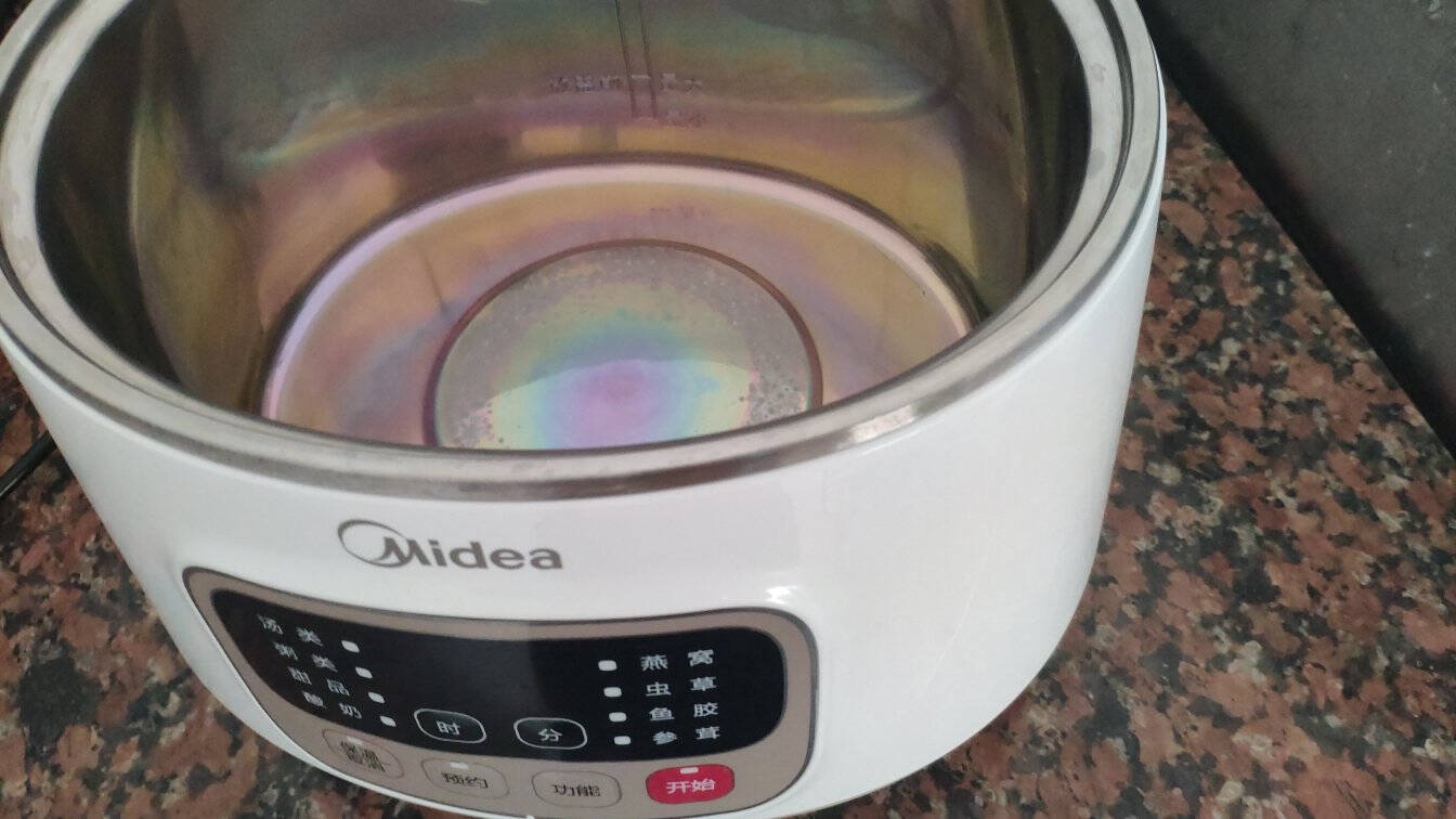 美的(Midea)电炖锅电炖盅煮粥锅双炖锅4.2L一锅四胆钢胆煲汤养生多功能锅陶瓷智能预约隔水炖WBZS162