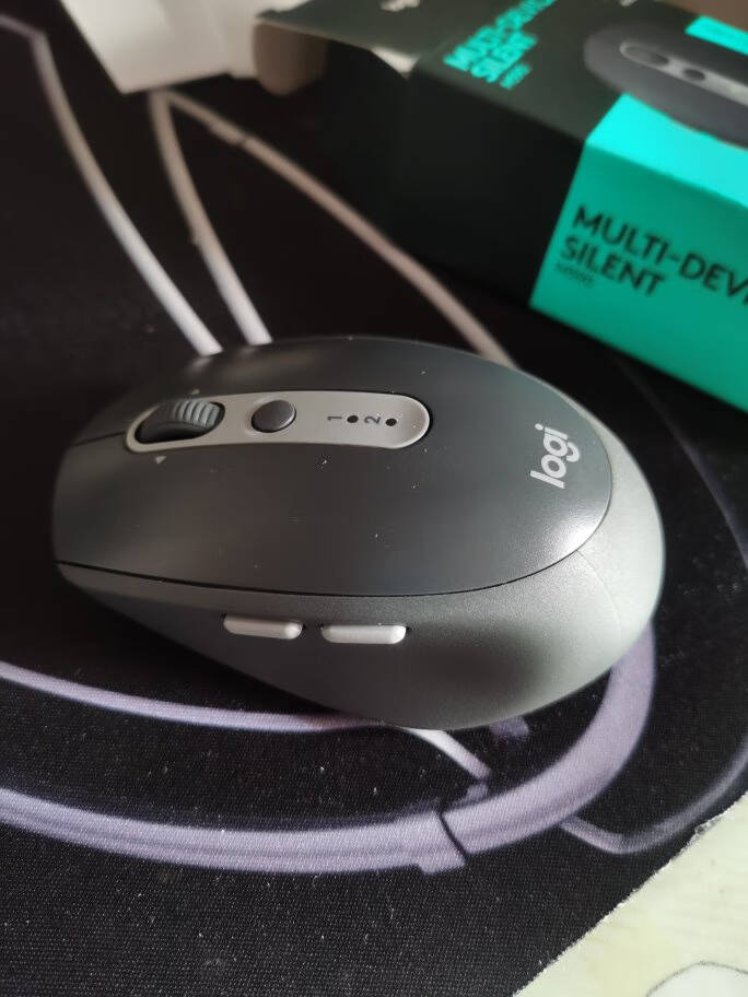 罗技(Logitech)M590鼠标无线蓝牙鼠标办公鼠标静音鼠标对称鼠标优联石墨黑带无线2.4G接收器