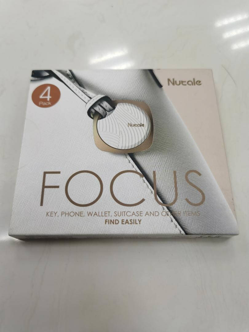 NutFocus寻物找钱包钥匙扣防丢神器双向报警智能手机蓝牙防丢器香槟金